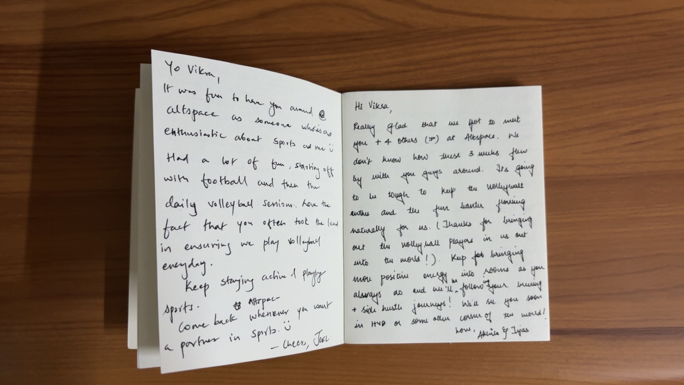 Highly recommend getting a slam book and asking your friends to write some notes